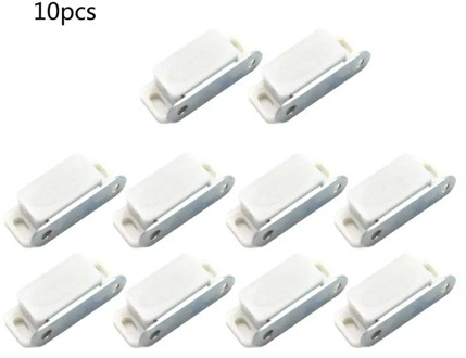 10Pcs Mini Plastic Cabinet Magnetic Catch Lock Latch Door Shutter Stopper Damper for Home Kitchen Furniture Hardware
