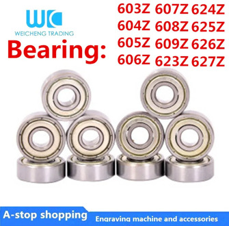 10pcs Miniature bearings 603 604 605 606 607 608 609 623 624 625 626 627 ZZ Bearing steel 3D Printer Parts