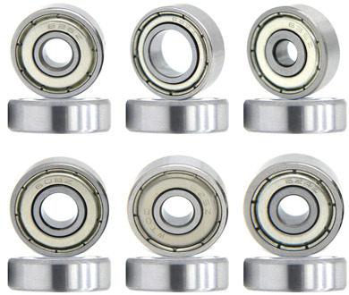 10PCS Miniature High Carbon Steel Bearing 608zz 624zz 625zz 626zz 635zz 688zz 3D Printer Parts Flange Wheel Printer Parts