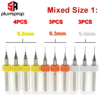10PCS Mixed 0.2mm 0.3mm 0.4mm or 0.5mm 0.6mm 0.8mm 1.0mm 3D Printer Nozzle Cleaning Drill Bits Kit fit MK7 MK8 Print Nozzle