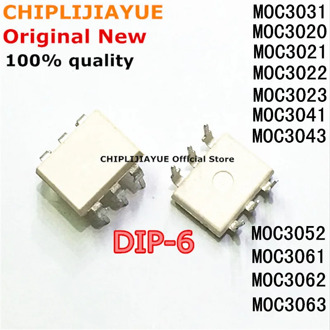 10PCS MOC3020 MOC3021 MOC3022 MOC3023 MOC3041 MOC3043 MOC3052 MOC3061 MOC3062 MOC3063 DIP6 DIP Optocoupler New and Original IC