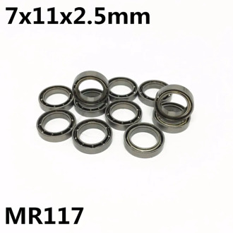10Pcs MR117 Open 7x11x2.5 mm Deep Groove Bball Bearing Miniature Bearing High Quality Free Shipping