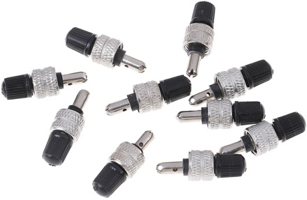 10pcs MTB Mountain Road Nickel Plated Brass Bike Wheel Tire Valve Core With Cap Bicycle Schrader Valve Ultralight Copper