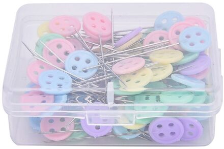 10Pcs Multi-color Clip Accessoires Patchwork Pinnen Bloem Pin Met Doos Button