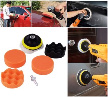 10pcs Multifunctionele Spons Auto Polijsten zelfklevende Waxen Wol Wiel Set Auto Styling Auto Accessoires camping