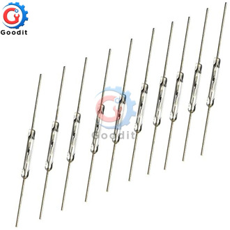 10pcs N/O Reed switch Magnetic Switch 2 * 14mm Normally Open Magnetic Induction switch