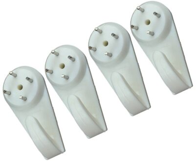 10Pcs Naadloze Nagels Functionele Optionele Duurzaam Naadloze Haken Nail Voor Useing Kantoor wit 2