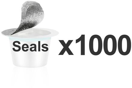 10Pcs Nespresso Koffie Pods Rvs Hervulbare Capsulas Nesspreso Herbruikbare Koffiefilter Cup Diy Koffie Maker Gereedschap 1000stk x Seals