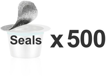 10Pcs Nespresso Koffie Pods Rvs Hervulbare Capsulas Nesspreso Herbruikbare Koffiefilter Cup Diy Koffie Maker Gereedschap 500stk x Seals