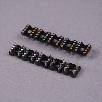 10pcs New Arrive Round Hole 8 Pins 2.54MM DIP DIP8 IC Sockets Adaptor Solder Type 8 PIN IC Connector