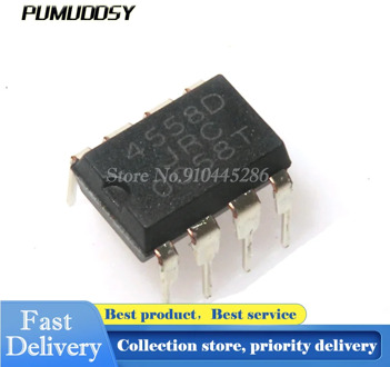 10PCS New JRC4558 DIP 4558 4558D JRC4558D DIP-8 Integrate IC Chip
