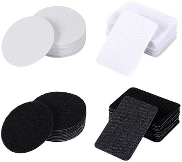 10pcs Non-slip Velcro Sofa Cushion Rug Mat Seat Cushion Fixed Stickers Round Double-sided Seamless Patch Household Items