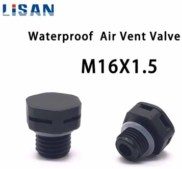 10Pcs Nylon waterproof air vent valve M16*1.5 screw in protective vent plug e-PTFE plastic breather vent valve