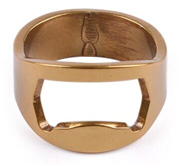 10Pcs Openers 22Mm Multi-Functie Roestvrij Staal Kleur Ring Vorm Bierfles Opener Ring Keuken Tools Gadgets Rood