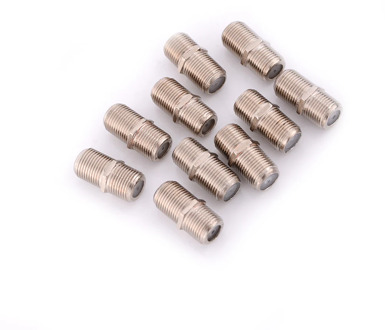 10pcs/Pack F Type Coupler Adapter Connector Female F/F Jack RG6 Coax Coaxial Cable Used In Video High Quality