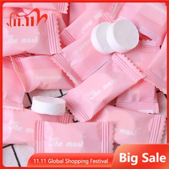 10PCs Paper Disposable Facial Masks Natural Face Skin Care Beautiful Lady Women Compressed Facial Paper DIY Mask Skin Care Tools