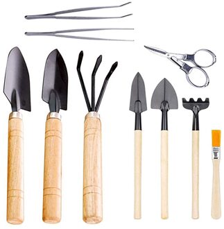 10Pcs Planten Gereedschap Tuingereedschap Set Succulent Transplanteren Cultivator Schop Troffel Mini Tuin Accessoire Handvat Tool Set