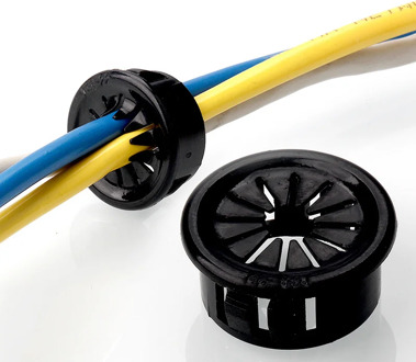 10pcs Plastic buckle Desk Wire Hole Cover Dust plug computer Grommet 35mm Table Cable Outlet Port seal rings Wire rack organizer