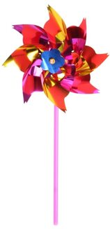 10Pcs Plastic Windmolen Pinwheel Wind Spinner Kids Speelgoed Tuin Gazon Party Decor A2UB