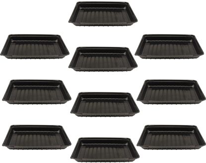 10Pcs Plastic Zaailing Lade Nodrain Gaten Voor Kasplant Kieming Kwekerij Pot Lade Succulent Plantaardige Groeien