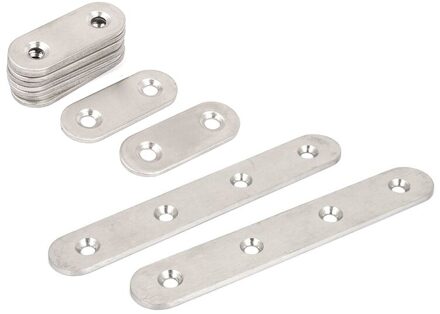 10Pcs Platte Herstellen Platen Beugels 40X15mm & 2 Stuks 125Mm X 20Mm Straight Reparatie Deelnemen Herstellen Platte plaat Beugels