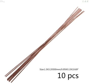 10pcs Platte Zilveren Elektrode Lage Temperatuur Fosfor Koper Lassen Staven HL201 Selffluxing Solderen Legering Solderen en Solderen