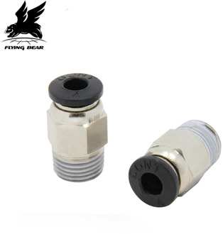 10PCS Pneumatic Connector PC4-G1/8 1.75mm PTFE Tube Quick Coupler Feed inlet For ghost/tornado