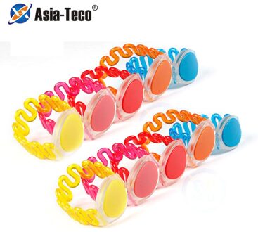 10Pcs Polsband Rfid Armband Waterdicht 125khz13.56mhz Em4100/TK4100 Chip Horloge Sleutelhanger Voor Toegang Siliconen Polsbandje Tag geel