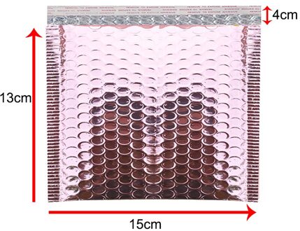 10Pcs Poly Bubble Mailer Enveloppen Tassen Zelf Seal Padded Zware Waterdichte Afdichting Verpakking Enveloppen 15cmX13cm