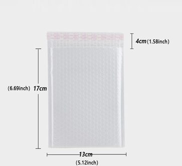 10Pcs Poly Verdikte Bubble Mailer Wit Zelf Seal Padded Enveloppen Bags Voor Boek Tijdschrift Gevoerd Bubble Mailer Zelf seal 13x17cm 10stk