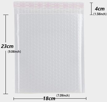 10Pcs Poly Verdikte Bubble Mailer Wit Zelf Seal Padded Enveloppen Bags Voor Boek Tijdschrift Gevoerd Bubble Mailer Zelf seal 18x23cm 10stk