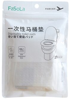 10PCS Portable Business Travel Disposable Waterproof Toilet Seat Cover Pad Mat Paper Pad Trip Luggage Essentials Accessories