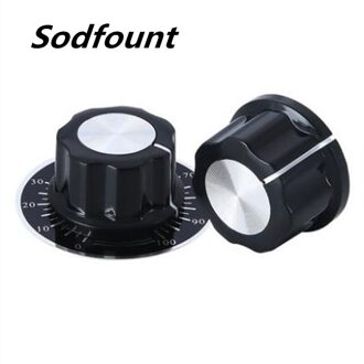 10Pcs Potentiometer Knop A03 Bakeliet Knop Potentiometer Cap Met Schaal