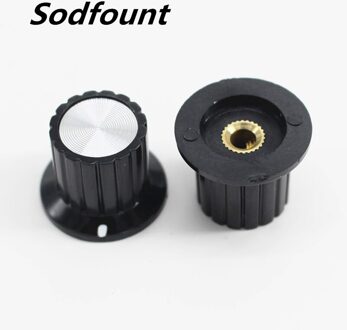 10Pcs Potentiometer Knop KYP22-18-6 Bakeliet Knop KYP22-18-4 Potentiometer Handvat Binnendiameter 4Mm 6Mm Donkergrijs