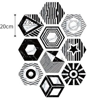 10Pcs Pvc Badkamer Anti-Slip Vloertegels Tegel Vloer Waterdicht Stickers Muurstickers Decoratie Keuken Olie Proof wallpape LB-010