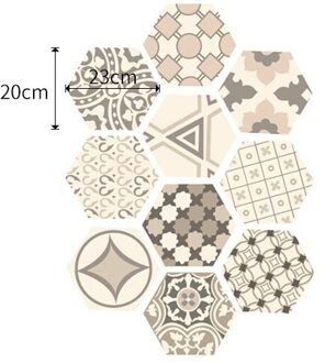 10Pcs Pvc Badkamer Anti-Slip Vloertegels Tegel Vloer Waterdicht Stickers Muurstickers Decoratie Keuken Olie Proof wallpape LB-011