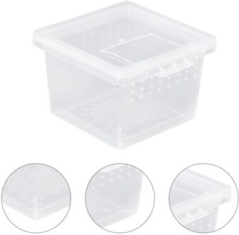 10Pcs Reptiel Mini Feeder Voeden Container Fokken Doos Voor Spider Hagedis