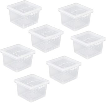 10Pcs Reptiel Mini Feeder Voeden Container Fokken Doos Voor Spider Hagedis