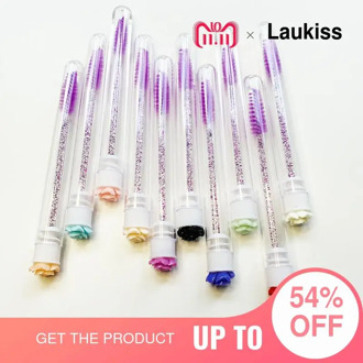 10pcs Reusable Eyebrow Brush Tube Disposable Eyelash Brush Replaceable Dust-proof Tubes Mascara Stick Applicator Makeup Tools