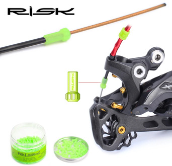 10pcs RISK Bicycle Catheter Dustproof Plug MTB Bike Shifting Housing Dust Cover Brake Inner Cables Tube Pipe Protector