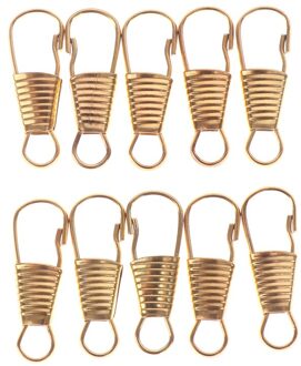 10Pcs Rits Hoofd Bagage Kleding Schoenen Laarzen Diy Rits Puller Afneembare Rits Trekt Naaien Craft Naaien Kits Metal Zip goud