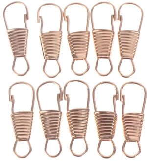 10Pcs Rits Hoofd Bagage Kleding Schoenen Laarzen Diy Rits Puller Afneembare Rits Trekt Naaien Craft Naaien Kits Metal Zip licht goud