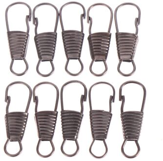 10Pcs Rits Hoofd Bagage Kleding Schoenen Laarzen Diy Rits Puller Afneembare Rits Trekt Naaien Craft Naaien Kits Metal Zip zwart