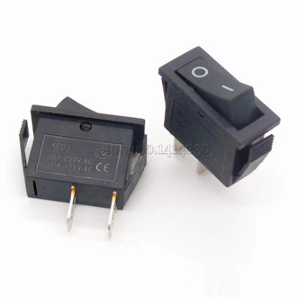 10Pcs Rocker Switch 15A 250V 30A 220VAC 2Pin/3Pin ON-OFF KCD3-102/N 15*32 mm Power Switch