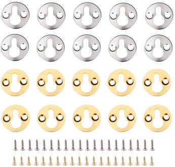 10Pcs Ronde Foto Fotolijst Haken Spiegel Frame Hangers Met Schroeven Olieverf Muur Haken Zinklegering 25Mm Zilver