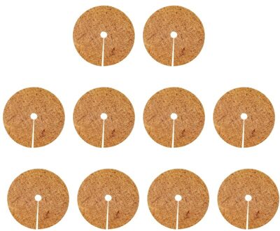 10Pcs Ronde Outdoor Garden Hotel Bloempot Onkruid Bescherming Matras Liner Voor Opknoping Mand Kokosvezel Mat 40Cm