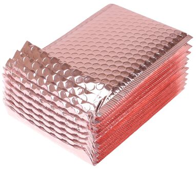 10Pcs Rose Gold Bubble Envelop Bubble Mailer For A 15X20 + 4Cm