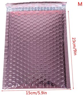 10Pcs Rose Gold Foam Envelop Tassen Zelf Seal Mailers Gevoerde Enveloppen Met Bubble Mailing Zak 10stk 15x23cm