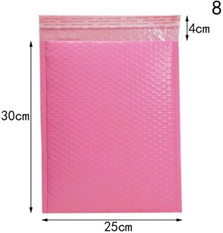 10Pcs Roze Papier Bubble Gewatteerde Mailers Enveloppen Bag Bubble Mailing Envelop Zak Verpakking Tassen Mailer Zakken 8