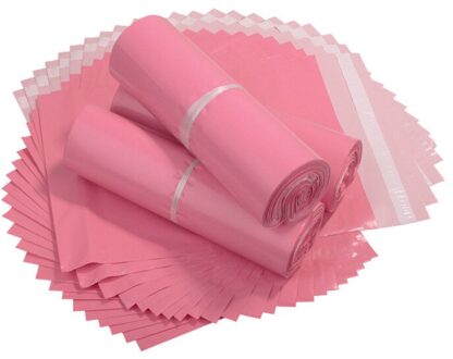 10Pcs Roze Poly Mailer Zelfklevende Post Mailing Envelop Lijm Afdichting Post Tas Express Zakken Koerier Opslag tassen 32x45cm
